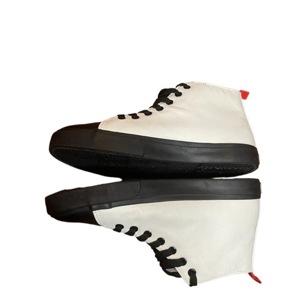 Groundup sneakers men high top lace up size 9 black white and red. - Picture 6 of 6